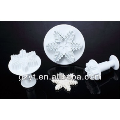 Set 3 snowflake plunger cutters/Christmas plunger cutter