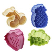 Factory Custom Plastic Fruit Shape 3D Cookie Cutters