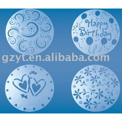 Set of 4-piece Birthday Cake Stencils